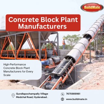 Concrete Block Plant Manufacturers in Hyderabad|7675989961|Buildmate